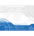 Technology inspired background vector image