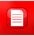 Glossy red misc icons vector image