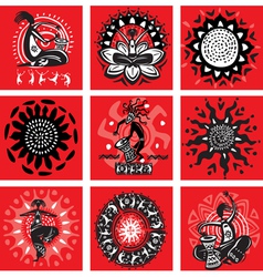 Ethnic motifs vector image