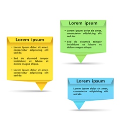 Origami Banners vector image