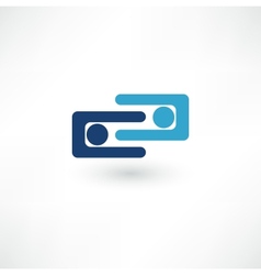 Team symbol Collaboaration vector image