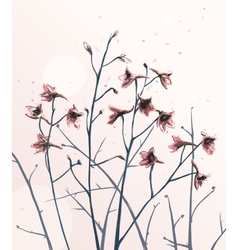 Romantic Wild Flowers Composition Romantic Wild Flowers Composition vector image