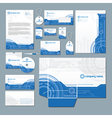 Technology stationery set vector image