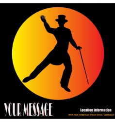 Top hat and tails vector image