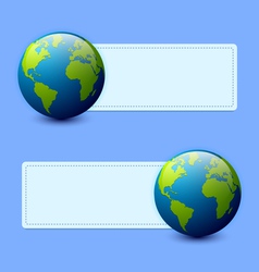 Planet Earth banners vector image