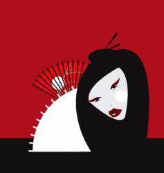 Oriental girl vector image