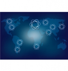 Nuclear energy vector image