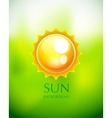 Sun background vector image