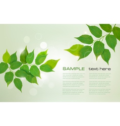 Nature green background vector image