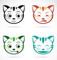 Image of an cat face vector image