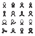 Awareness ribbon icons Awareness ribbon icons vector image