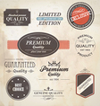 Retro styled labels vector image