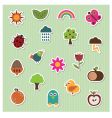 Stickers vector image