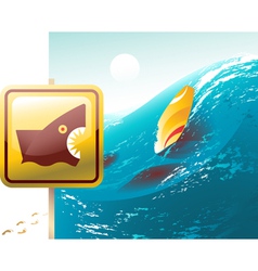 Shark Attack vector image
