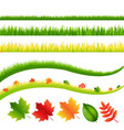 Floral border vector image