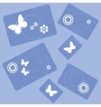 Butterfly and flowers rectangle design 001 Butterfly and flowers rectangle design 001 vector image