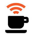 Free Wi-Fi coffee house area vector image