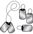 Dog tags vector image