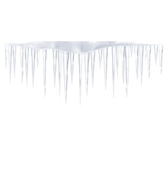 Icicles vector image