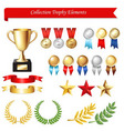Trophy icons Trophy icons vector image