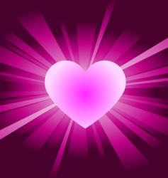 Heart background vector image