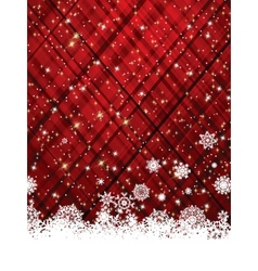 Red christmas background vector image