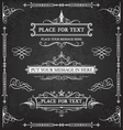 Decorative Chalkboard Design vector image