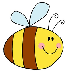 Pudgy Bee vector image