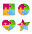 Puzzle Objects vector image