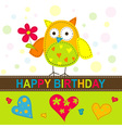 Template greeting card vector image