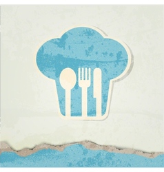 Restaurant menu retro poster vector image