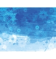 Blue christmas watercolor background vector image
