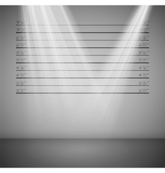 Criminal lineup background vector image