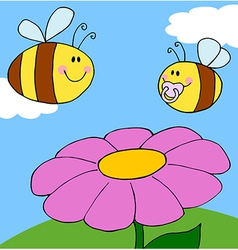 Chubby Baby Bee vector image