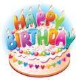 Birthday cake vector image