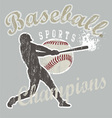 Baseball sport vector image