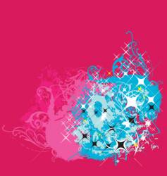 Graphic background with stars vector image