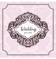 Vintage floral frame vector image