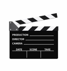 Cinema clapboard vector image