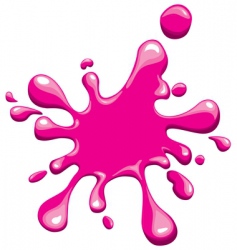 Pink splodge vector image