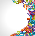 Abstract music background vector image