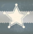 Star symbol with vintage background vector image