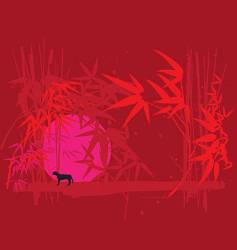 Neon jungle vector image