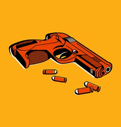 Retro gun vector image