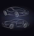 Sport cars Silhouettes vector image