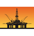 Oil derrick vector image