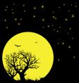 Night sky and moon vector image