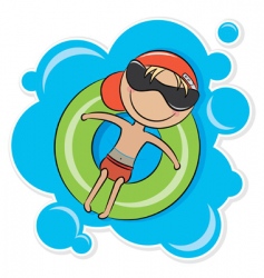 Cartoon boy vector image
