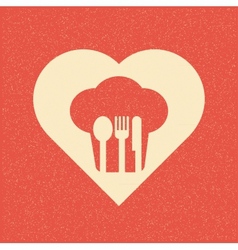 Restaurant menu retro poster vector image