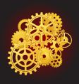 Gears in motion vector image